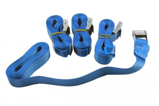 Sjorband / spanband met gesp 25 mm x 3 meter 4-delig